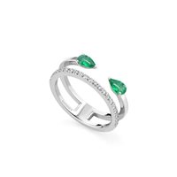 Ringe Buonocore Dame in Gold Smeraldo 0.36 Ct 1388A03MW - 1388A03MW